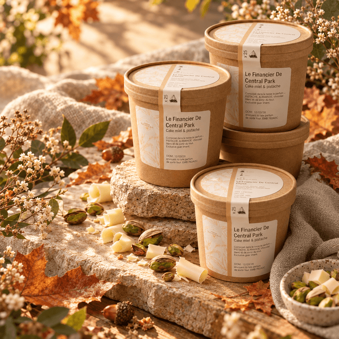 Le Financier de Central Park – Pistache & chocolat blanc - Maman Botanique