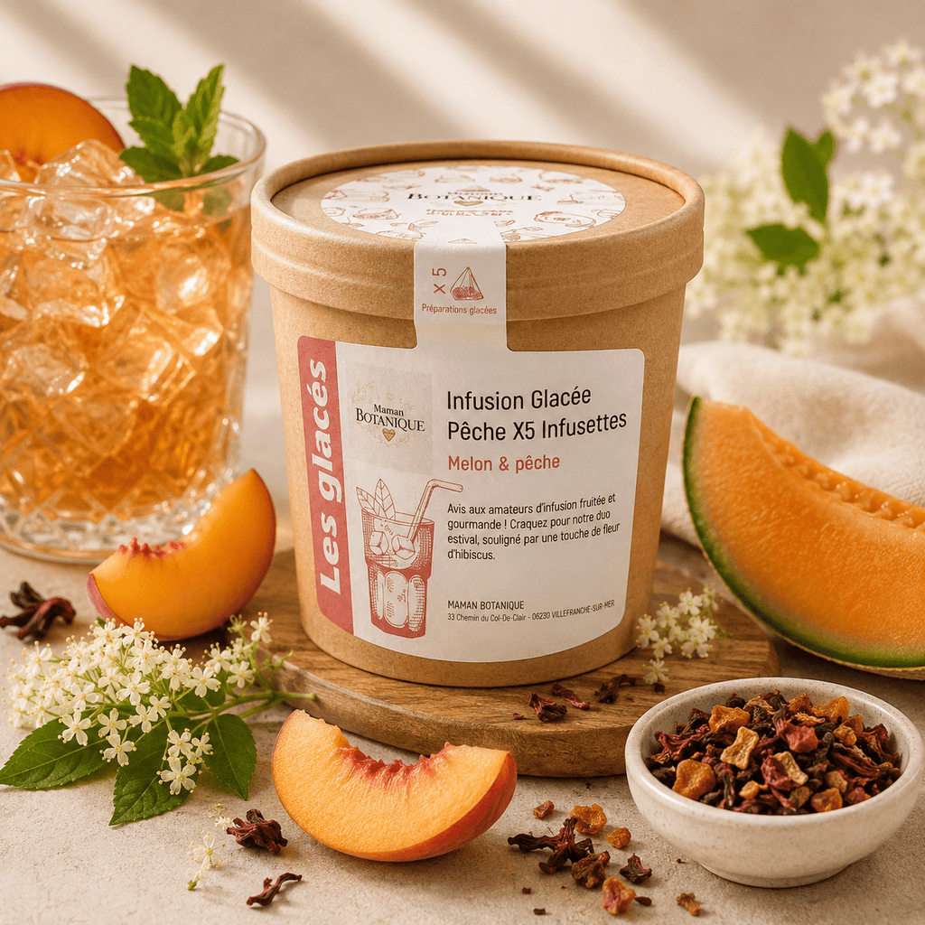 Infusion Glacée Melon & Pêche - Maman Botanique