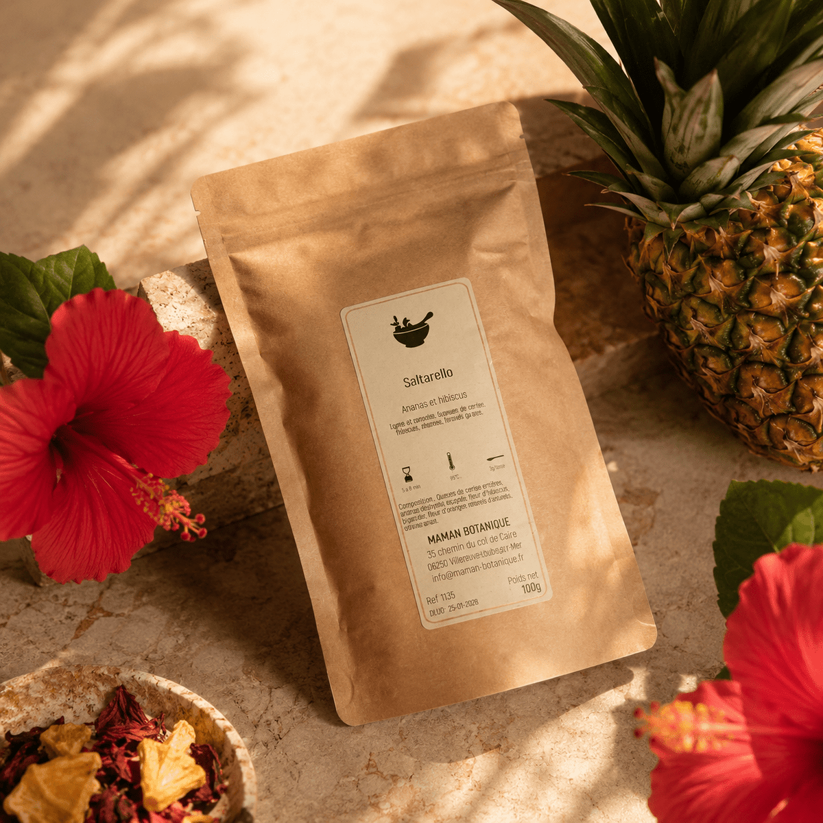 Saltarello – Ananas & hibiscus - Maman Botanique