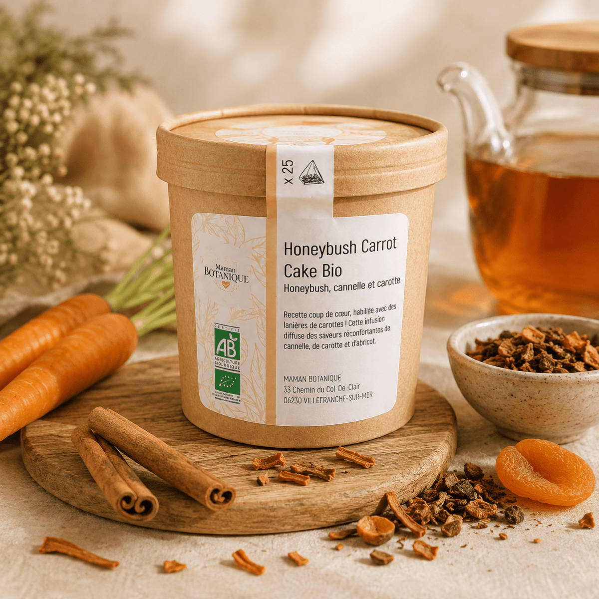 Honeybush Carrot Cake bio - Maman Botanique