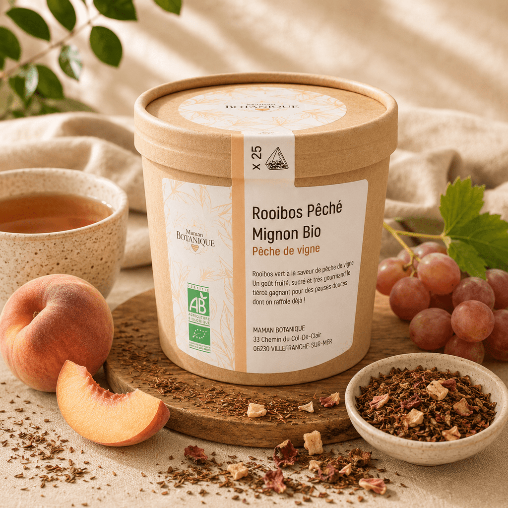 Rooibos Pêché Mignon BIO - Maman Botanique