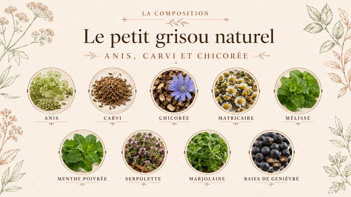 Composition de Le Petit Grisou – Anis & plantes aromatiques
