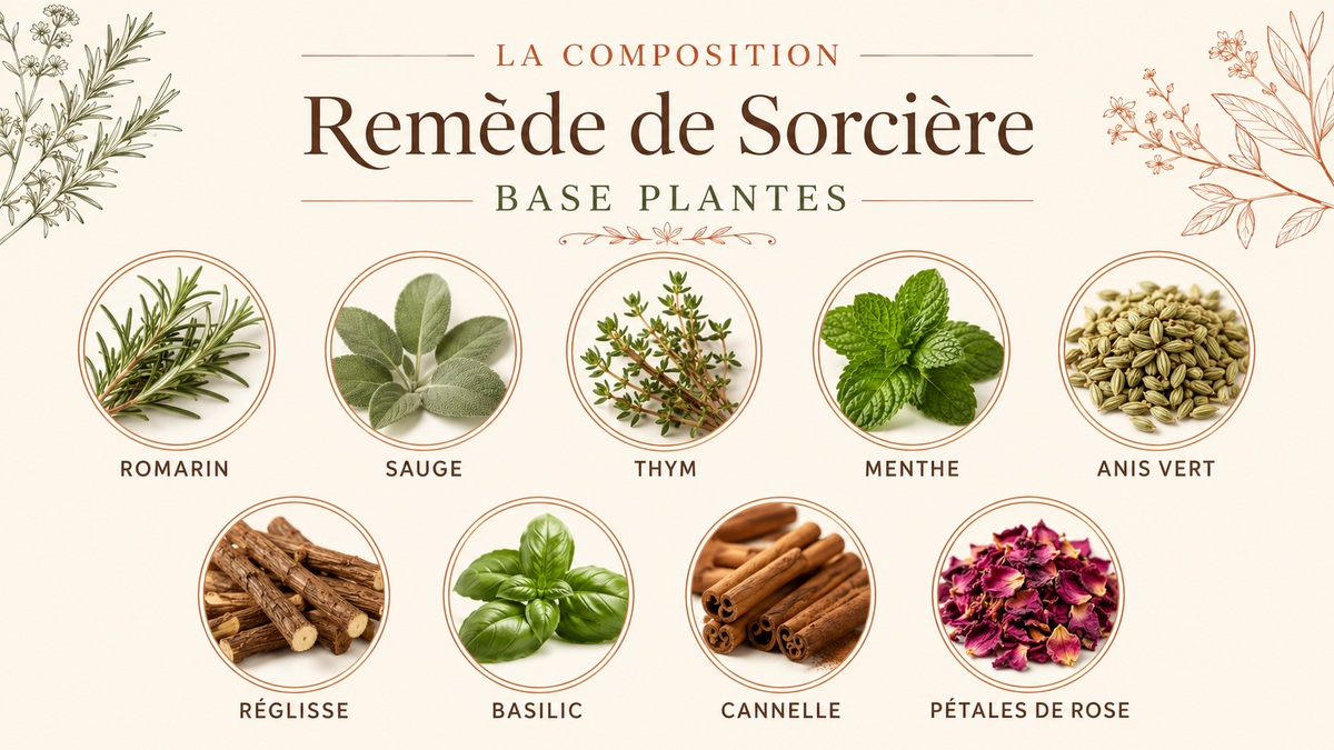 Composition de Remède de sorcière - réglisse & plantes aromatiques
