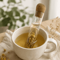 Infuseur botanique en verre avec bouchon en liège - Maman Botanique