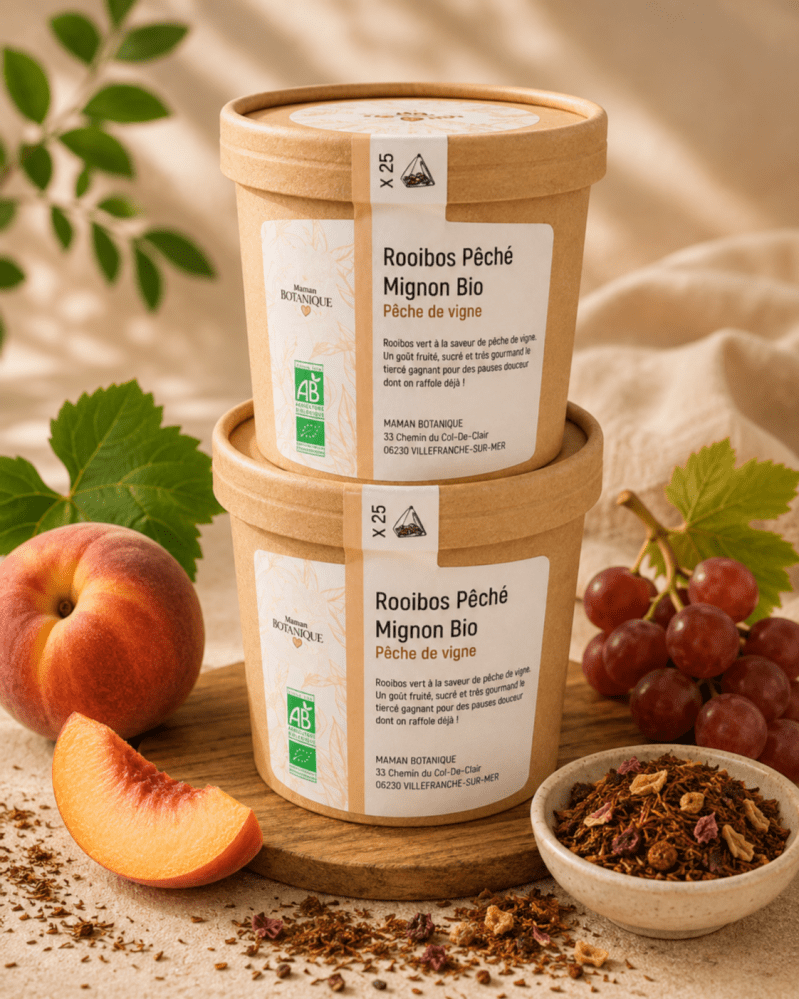 Rooibos Pêché Mignon BIO - Maman Botanique