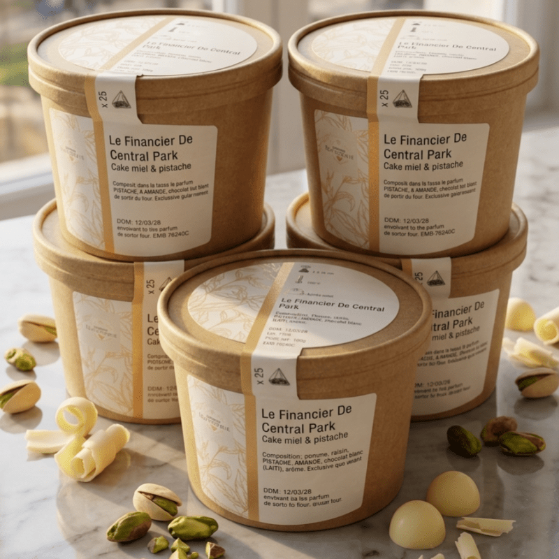 Le Financier de Central Park – Pistache & chocolat blanc - Maman Botanique
