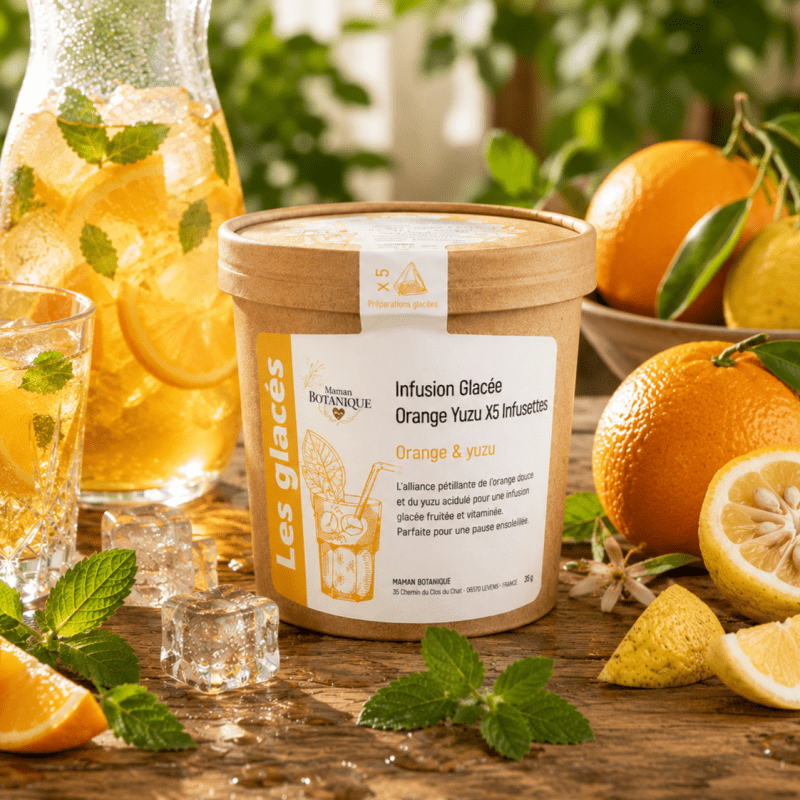 Infusion Glacée Orange Yuzu - Maman Botanique