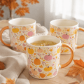 Mug d’automne – Citrouilles roses & orange - Maman Botanique